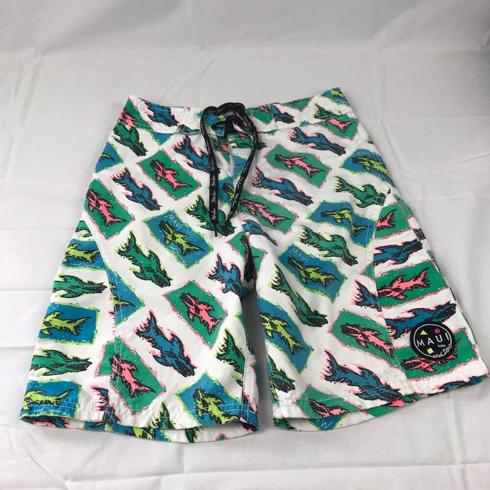 Maui and‎ Sons shark swim trunks